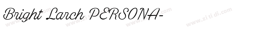 Bright Larch PERSONA字体转换 Bright Larch PERSONA字体转换
